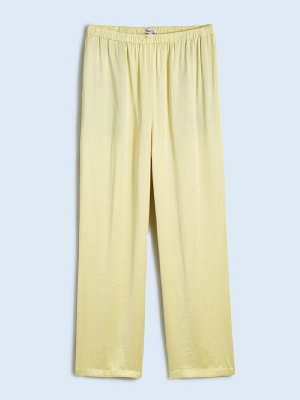 Madewell butter yellow satin pants